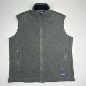 Patagonia Men‎ Gray Classic Synchilla Fleece Outdoor Gorpcore Fleece Vest L/C47